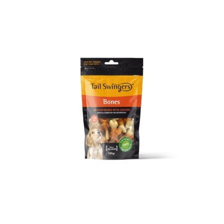 TAIL SWINGERS PUPPIES CALCIUM BONES WITH CHICKEN 100gr