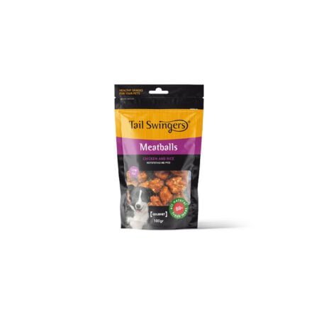 TAIL SWINGERS MEATBALLS WITH CHICKEN AND RICE 100gr