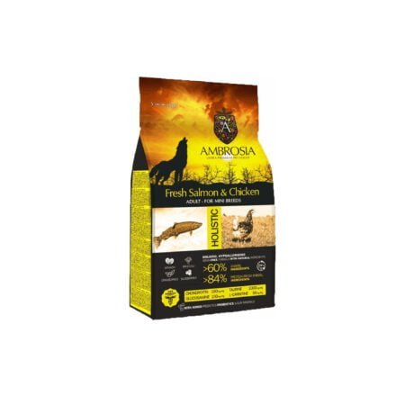 AMBROSIA DOG ADULT MINI FRESH SALMON AND CHICKEN 2KG