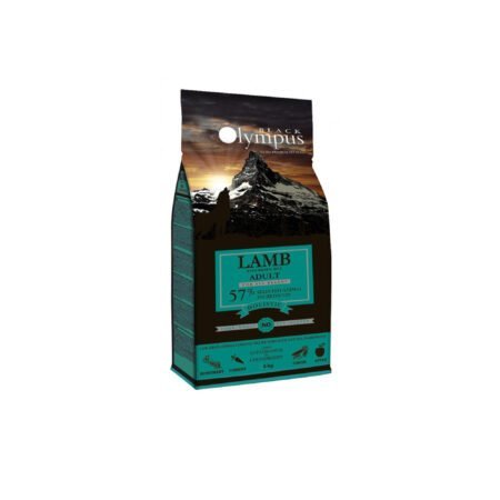 BLACK OLYMPUS ADULT MEDIUM LAMB AND BROWN RICE 2KG