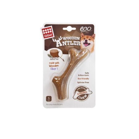 GIGWI CHEW WOODEN ANTLER SMALL