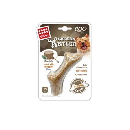 GIGWI CHEW WOODEN ANTLER EXTRA SMALL