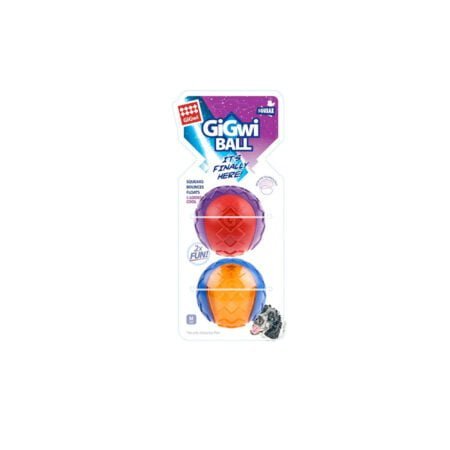 GIGWI BALL SQUEAKER MEDIUM 2PCS