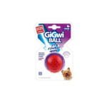 GIGWI BALL SQUEAKER RED PURPLE SMALL