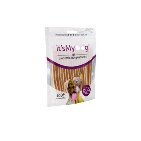 DOG CHICKEN FISH SANDWICH 85GR