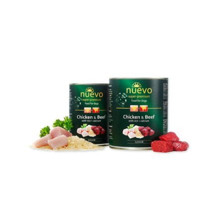 NUEVO CAN PUPPY CHICKEN  BEEF 400GR