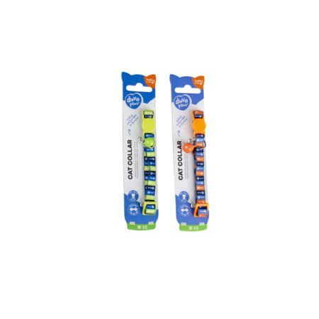 CAT COLLAR FISH BONES 1 NYLON 20-30CM 10MM