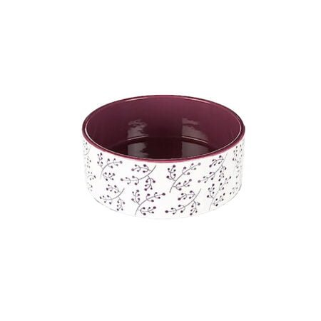 BOWL CERAMIC 0.8 L 16CM WHITE/BERRY