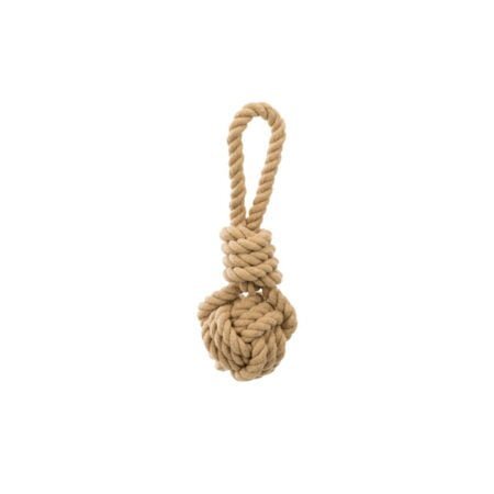 BE NORDIC PLAYING ROPE W WOVEN BALL 7*20CM