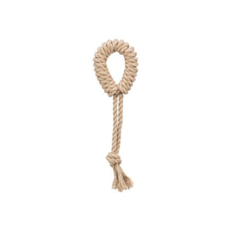 PLAYING ROPE W RING HEMP/COTTON 32CM