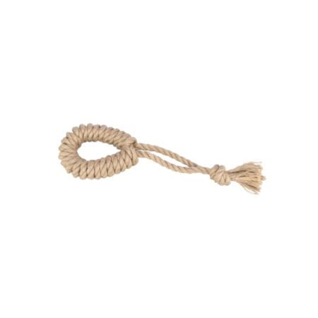 PLAYING ROPE W RING HEMP/COTTON 50CM