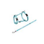 CAT HARNESS W LEASH CAT MOTIF 27-45CM10MM 1.20M