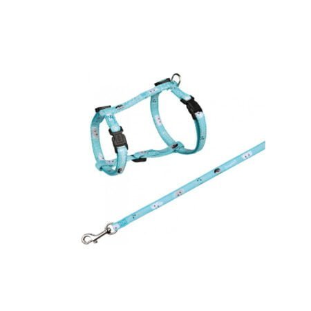 CAT HARNESS W LEASH NYLON 26-37CM10MM 1.20M