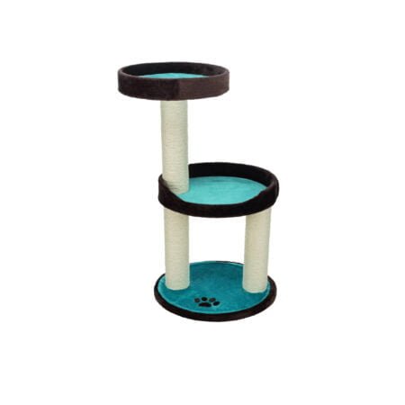 LUGO SCRATCHING POST 103CM BROWM TURQUIOSE
