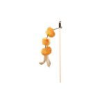 PLAYING ROD W POMPOM BALLS WOOD PLUSH VALERIAN 40CM