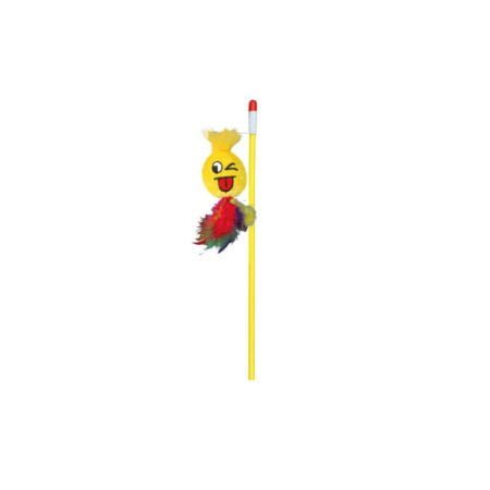 PLAYING ROD WITH  SMILEY 50CM