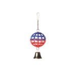 LATTICE BALL WITH CHAIN AND BELL 7 CM
