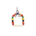 ARCH SWING WITH COLOURFULL WOODEN BLOCKS 20*29CM