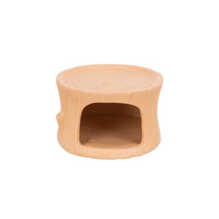 CERAMIC HOUSE TREE TRUNK HAMSTERS MICE 11*6*10CM
