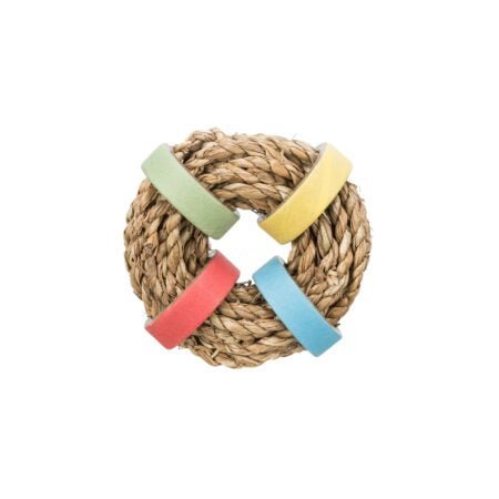 TRIXIE SEA GRASS WITH PAPER RINGS 8 CM