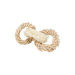 TRIXIE LUFFA RINGS WITH RATTAN AND CORN LEAF RING 13CM