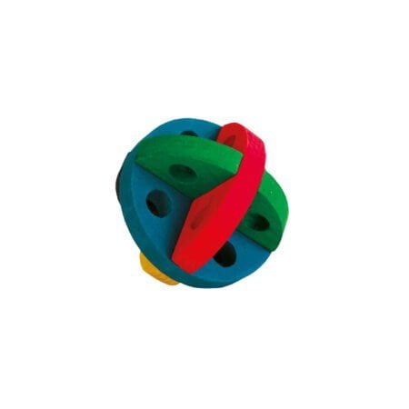 PLAY AND SNACK BALL WOODEN 8CM