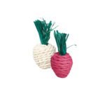 TRIXIE SET OF STRAW TOYS RADISH  8CM 2PCS