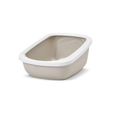 LITTER TRAY ASEO JUMBO WHITE GOLD GREY