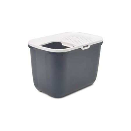 LITTER TRAY HOP IN WHITE ANTHRACITE