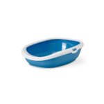 LITTER TRAY GIZMO MD WHITE BLUE