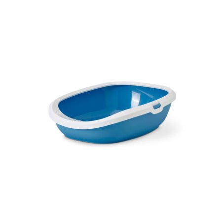 LITTER TRAY GIZMO LG WHITE BLUE