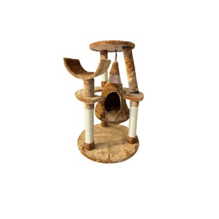 CAT PLAYGROUND INDIAN HAMMOCK BEIGE CAPPUCCINO 60*60*92cm