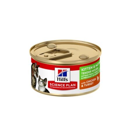 HILLS SP FEL KITTEN AND MOTHER CHICKEN AND TURKEY MOUSSE 85gr