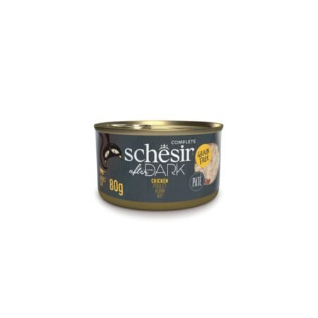 SCHESIR CAT AFTER DARK CHICKEN FILLET CAN 80gr 8005852212016