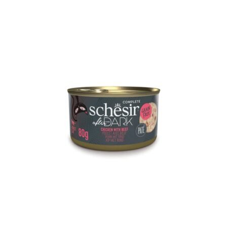 SCHESIR CAT AFTER DARK CHICKEN WITH BEEF FILLET CAN 80gr C21112208