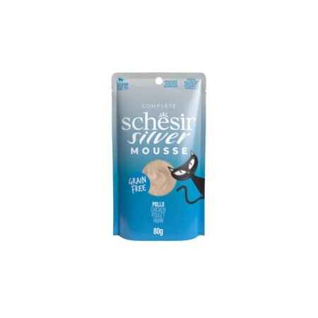 SCHESIR CAT SILVER CHICKEN MOUSSE POUCH 80gr