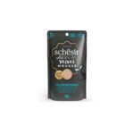 SCHESIR CAT AFTER DARK VELVET CHICKENWITH QUAIL EGG MOUSE POUCH 80gr
