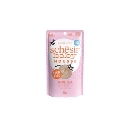 SCHESIR CAT BABY SALMON AND CHICKEN MOUSSE POUCH 70gr