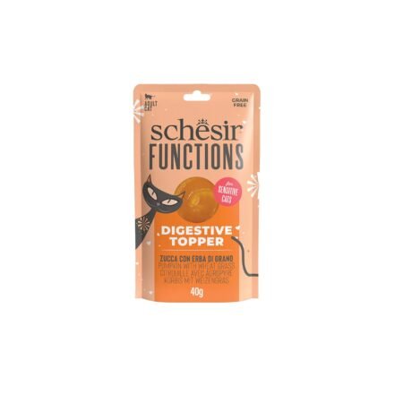 SCHESIR CAT DIGEST TOPPER PUMP / WHEAT GRASS SACHET 40gr