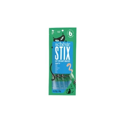 SCHESIR CAT STIX TUNA CREAM SACHET 6*15gr
