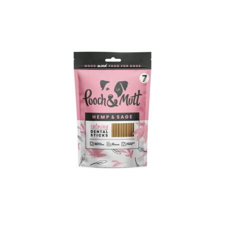 POOCH  MUTT DENTAL CHEW STICKS CALMING 251GR