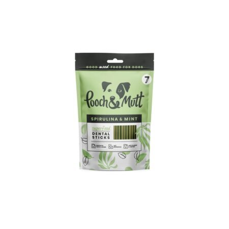 POOCH  MUTT DENTAL CHEW STICKS SUPERFOOD 251GR