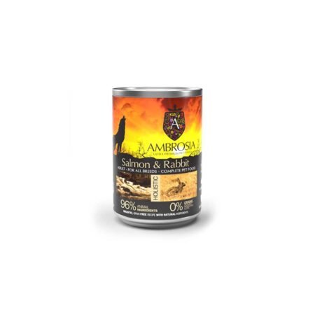 AMBROSIA  DOG ADULT SALMON AND RABBIT  400gr
