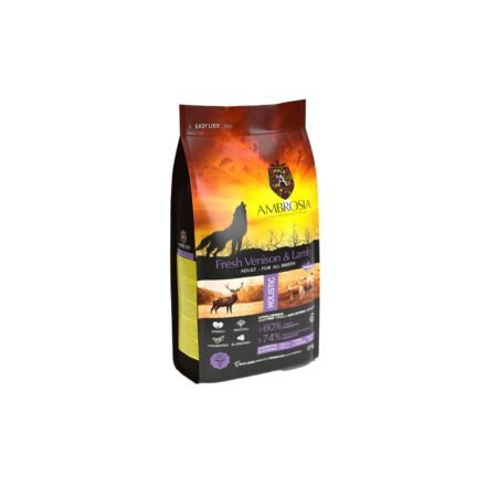 AMBROSIA DOG ADULT FRESH VENISON AND LAMB 12KG