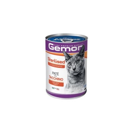 GEMON CAT ADULT STERILISED TURKEY PATE  400gr