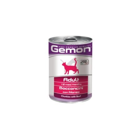 GEMON CAT ADULT BEEF CHUNKIES 415gr
