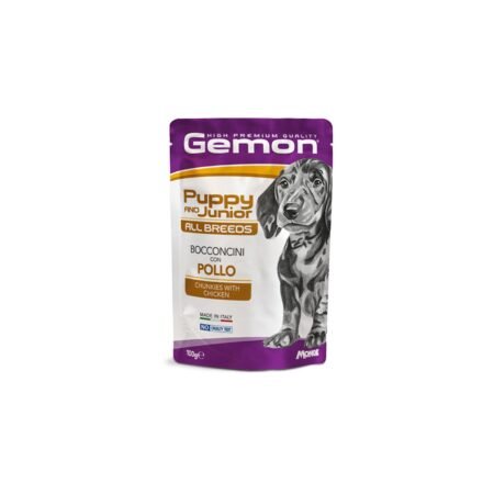 GEMON PUPPY JUNIOR CHICKEN POUCH 100gr