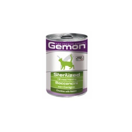 GEMON CAT ADULT RABBIT CHUNKIES 415gr