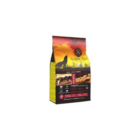 AMBROSIA DOG ADULT BEEF AND FRESH SALMON 12KG