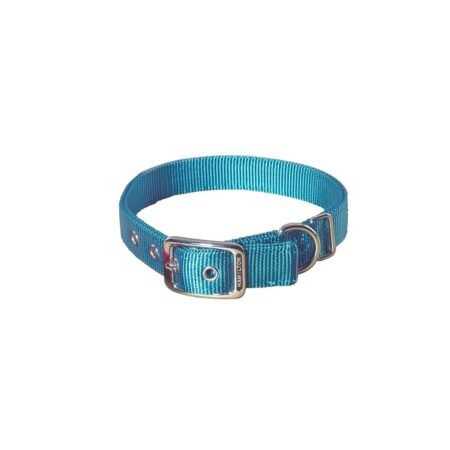 HAMILTON DELUXE DOG COLLAR TEAL 18 DD 1 DT